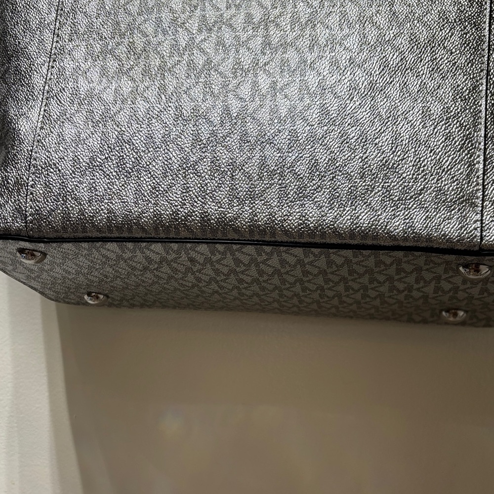 Michael Kors Shimmering Silver Tote - Picture 2 of 5